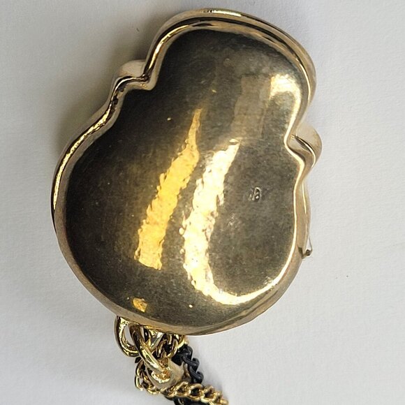 Gold Skull Pendant Necklace - Picture 10 of 13